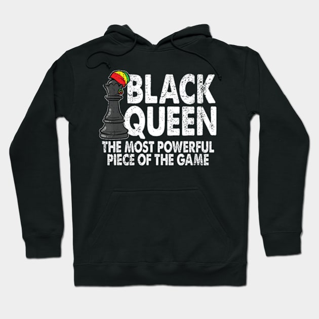 Black Queen The Most Powerful Piece Black History Month Hoodie by marchizano